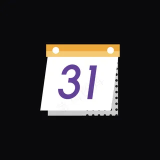 白色日历装饰元素矢量免扣AI素材