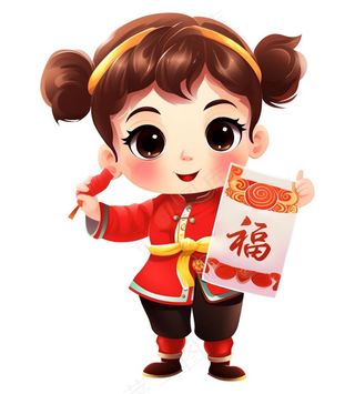 可爱福娃新年形象