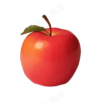 苹果红色苹果水果卡通插画插图免抠