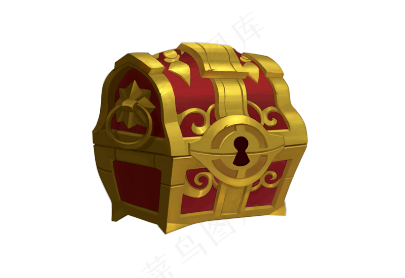 宝箱欧美卡通金属 金属宝箱