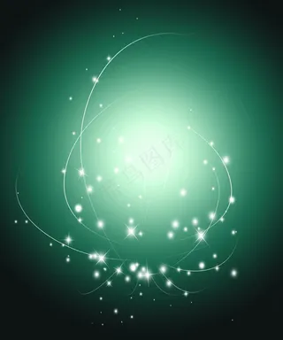 虚幻光线光电绿色渐变背景bj3