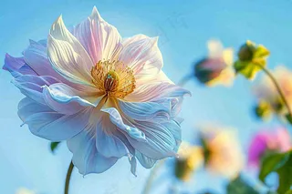 芙蓉花鲜花摄影图