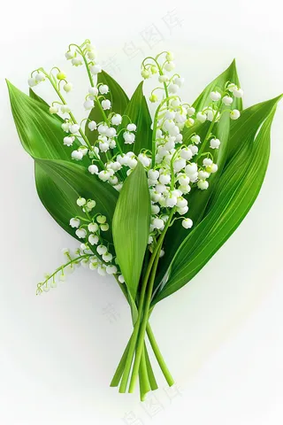 铃兰花植物花朵摄影图