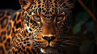 猎豹凶猛的豹子头部面部特写保护动物摄影图