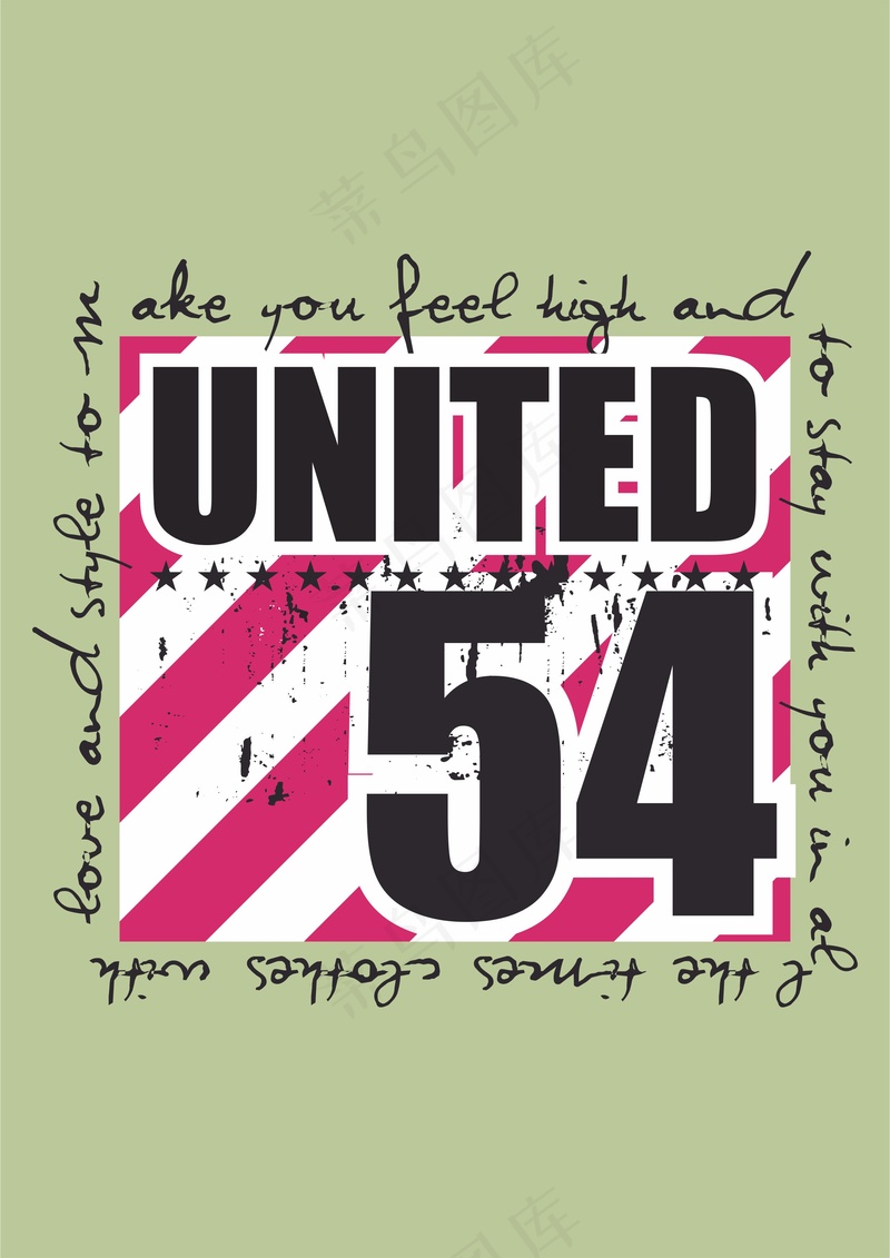 斑驳泼墨元素 艺术英文 数字组合