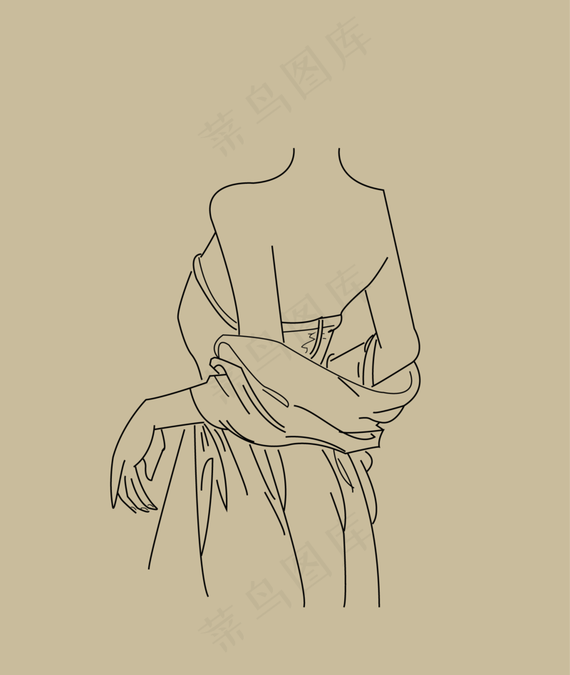 简约风线条画