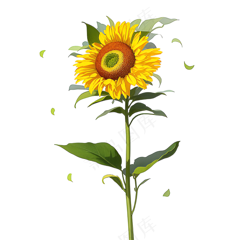 黄色向日葵免抠素材41