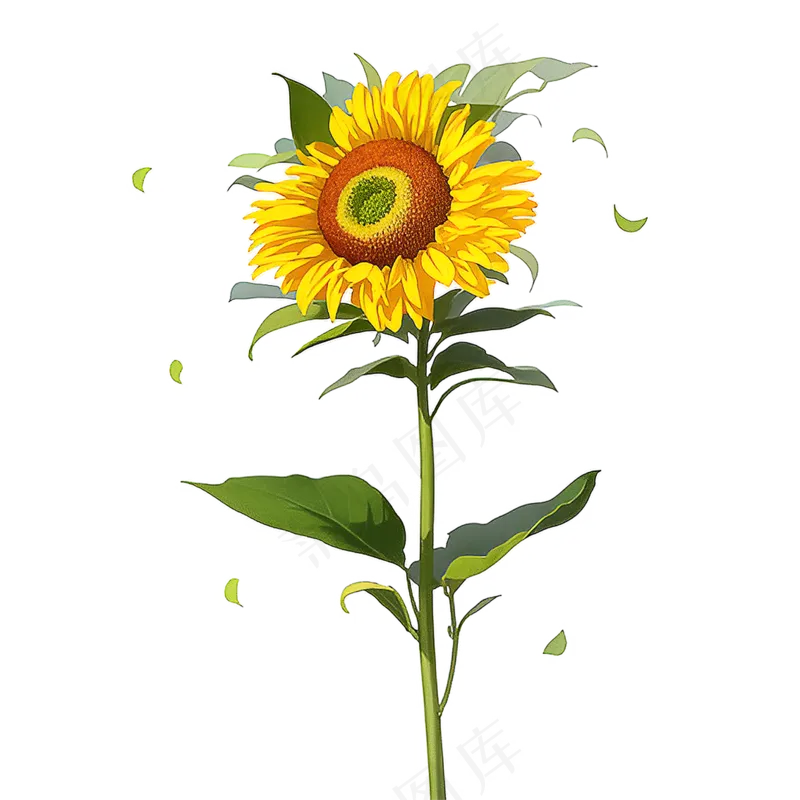 黄色向日葵免抠素材41