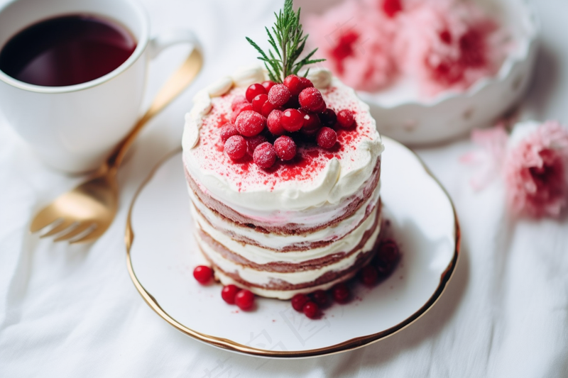 美味的蛋糕节日蛋糕甜点摄影图