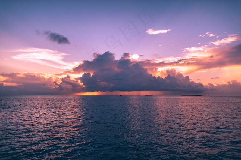 夕阳晚霞图片