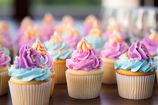 彩色冰淇淋甜筒