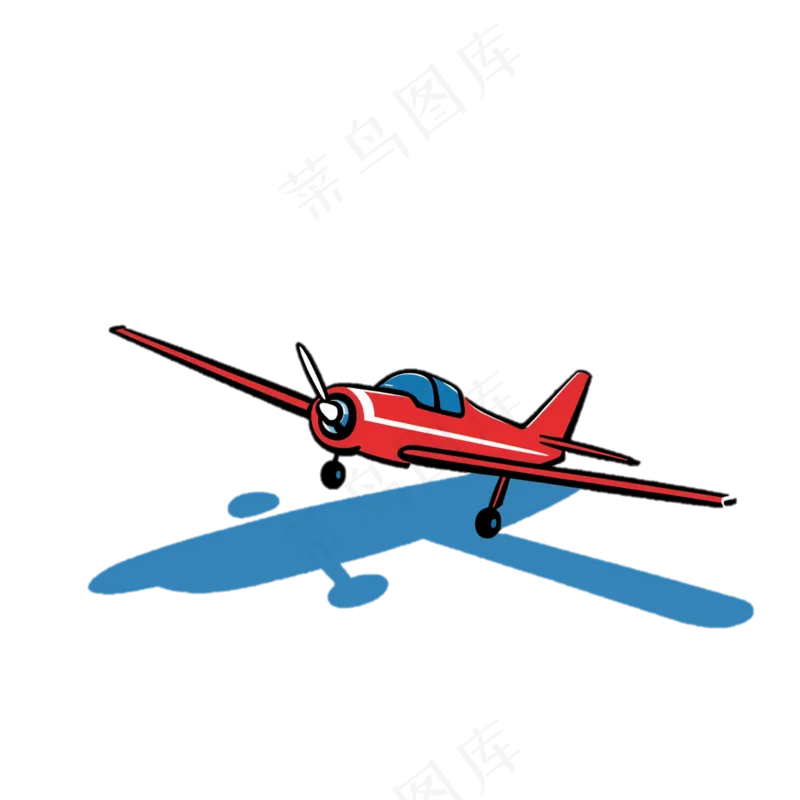 飞机 手绘 免抠透明底 (3)