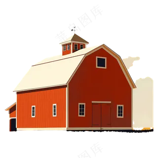 免扣红色的平房