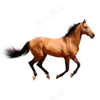 一只奔跑的马儿