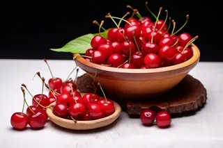 红樱桃车厘子水果新鲜摄影图