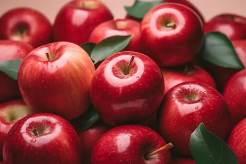 红色苹果水果平安夜摄影图