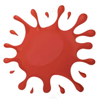 免抠一个红色病毒
