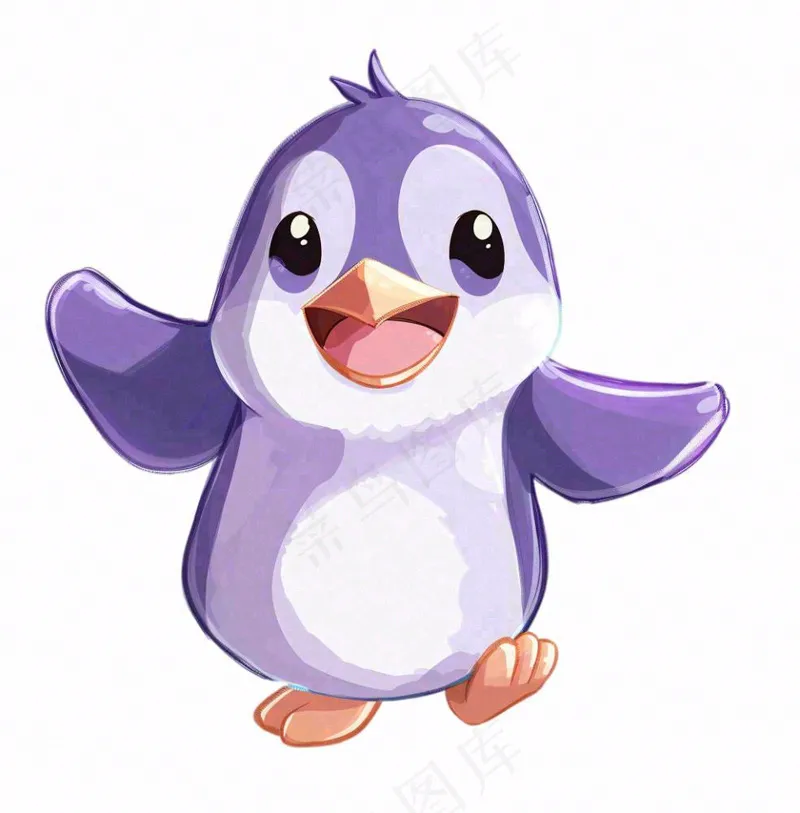 企鹅动物可爱卡通插画免抠(1024x1040)