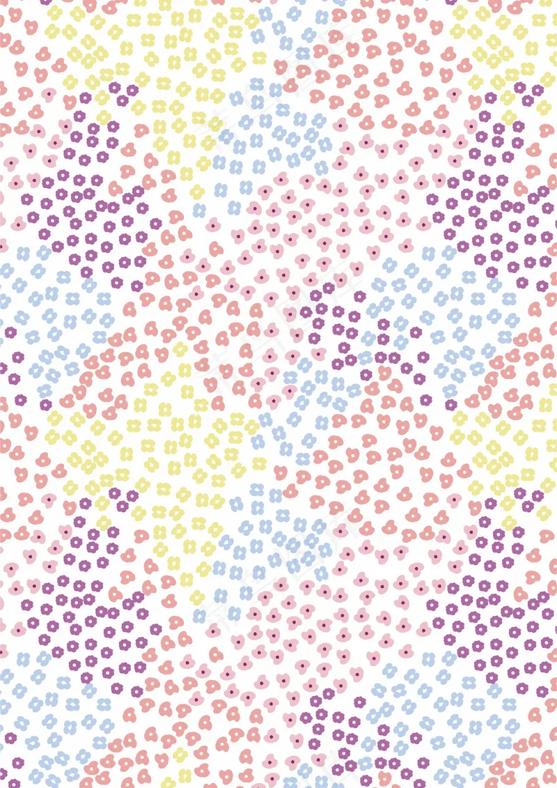 多彩小碎花 五颜六色 桌布地毯衣服cdr矢量模版下载