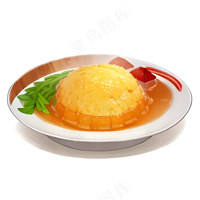 橙色果冻糕点美食西式61