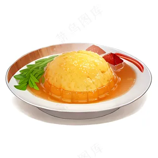 橙色果冻糕点美食西式61