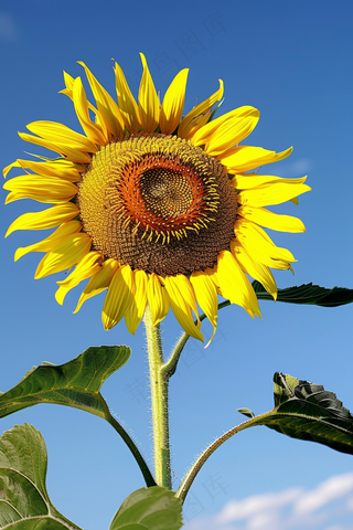 向日葵向阳鲜花摄影图