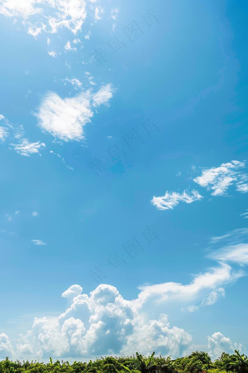 蓝天白云天气天空摄影图(2688x4032)