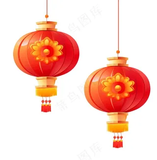 灯笼新年喜庆元素