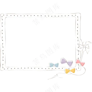 卡通聊天对话方框气泡可爱边框PNG透明免抠装饰图案 PS设计