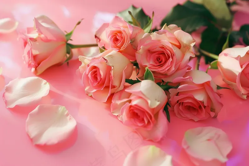 玫瑰花鲜花妇女节礼物摄影图(4032x2688)