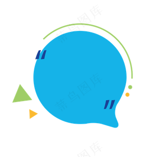 卡通聊天对话方框气泡可爱边框PNG透明免抠装饰图案 PS设计