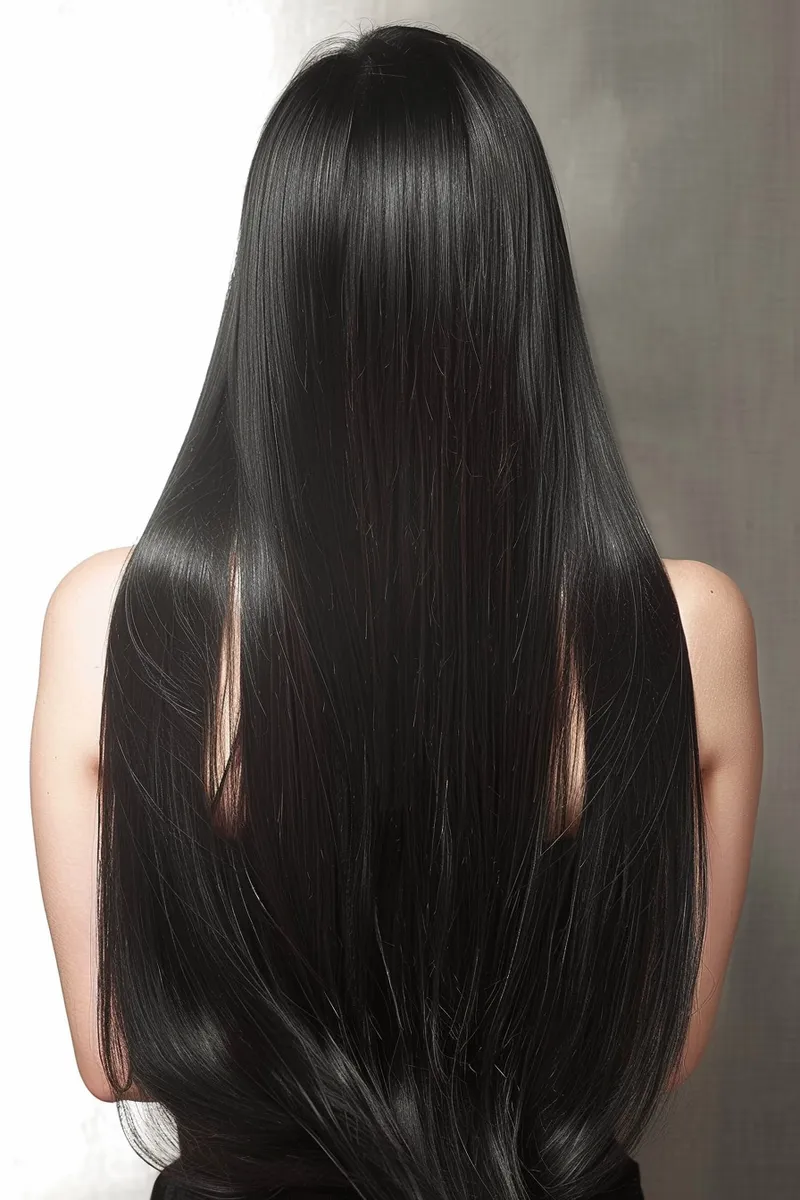 黑直发美发女性摄影图(2688x4032)