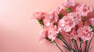 康乃馨鲜花花束摄影图
