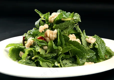薄荷叶拌桃仁22元 薄荷叶拌桃仁22元