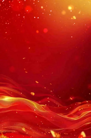 简约红色纹理背景金色颗粒光效科技线条国庆党建年会活动背景