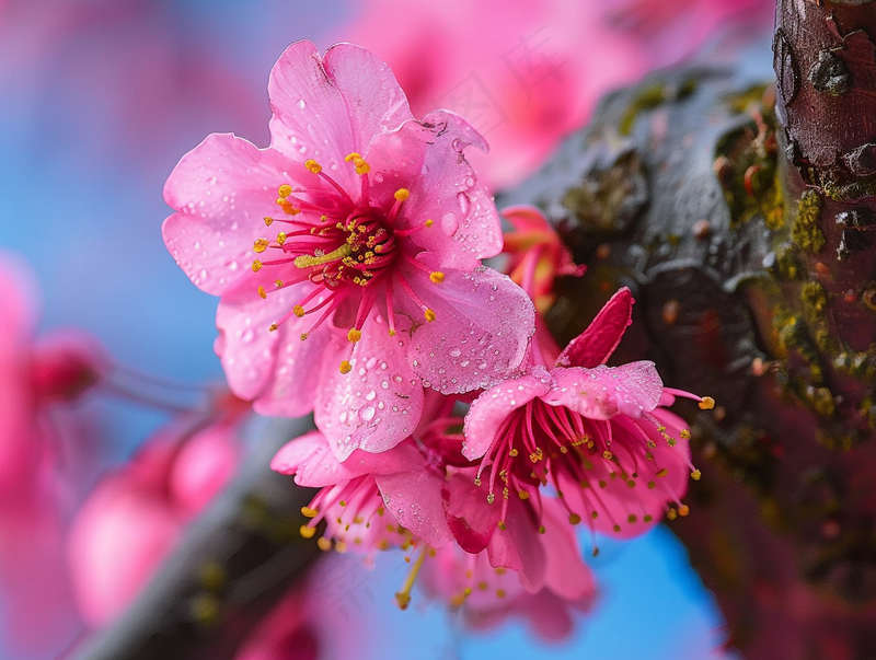 春日樱花花朵摄影图(3696x2784)