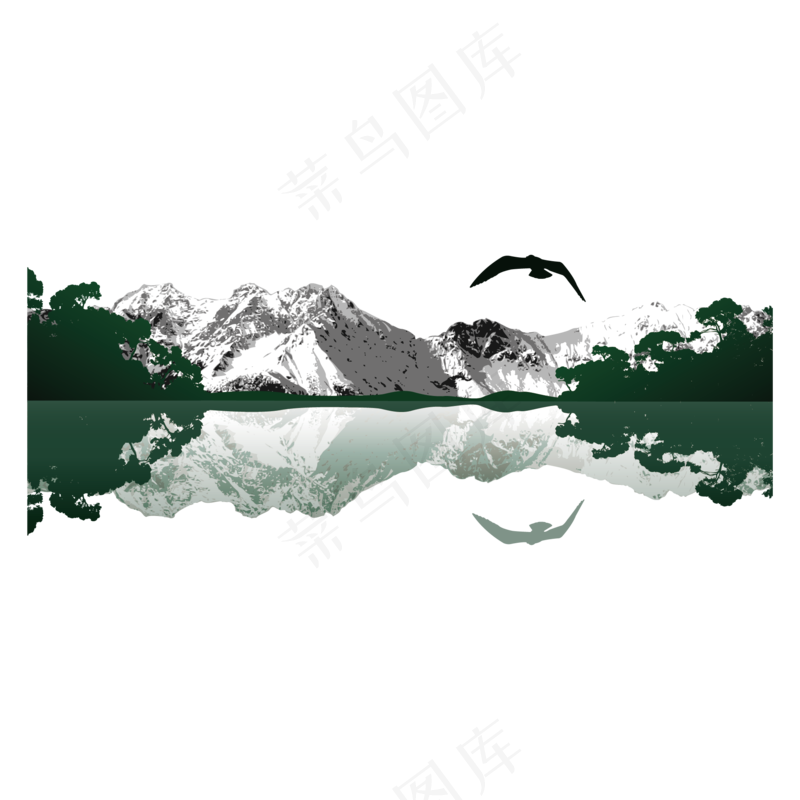 新中式水墨山水画258