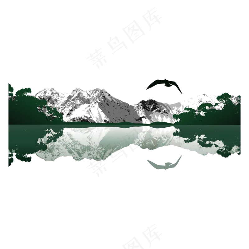 新中式水墨山水画258