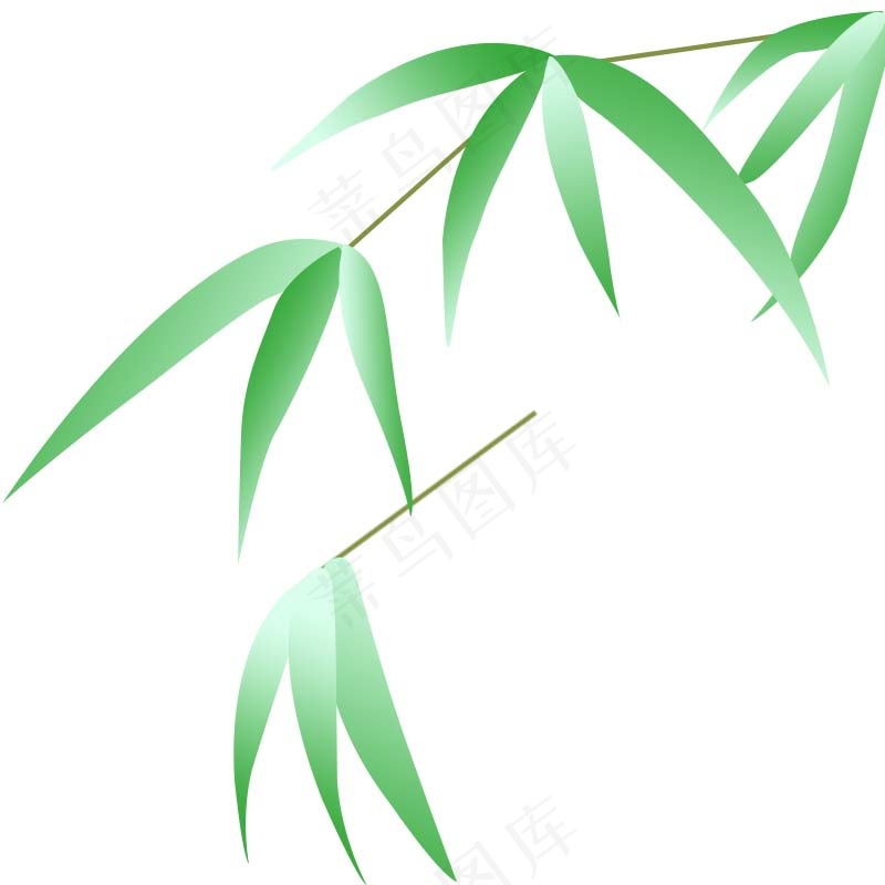 竹叶111psd模版下载