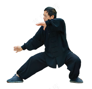 免抠太极拳健身人物