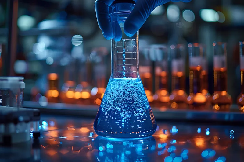 科学实验烧杯液体