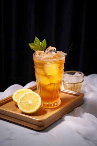 水果柠檬茶奶茶果茶下午茶摄影图
