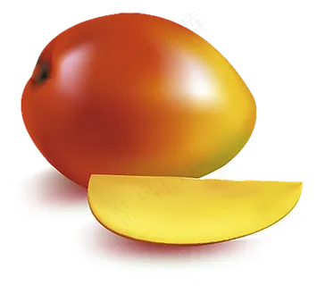 插画风格芒果免扣素材