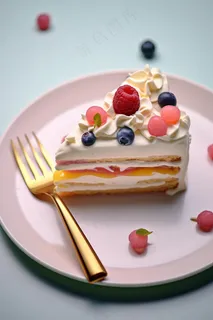 下午茶蛋糕奶油甜点摄影图