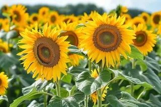 向日葵向阳鲜花摄影图