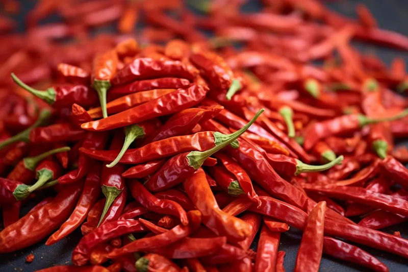 红辣椒干辣椒干货调料摄影图(4032x2688)