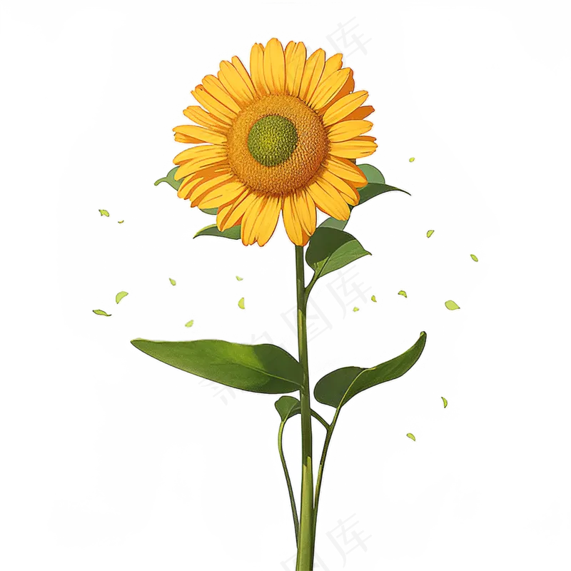 黄色向日葵免抠素材33