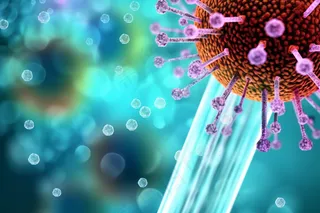 医疗细菌病毒细胞3D渲染图