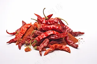 红辣椒干辣椒干货调料摄影图