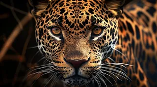 猎豹凶猛的豹子头部面部特写保护动物摄影图